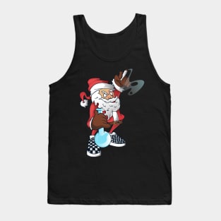 santa smoking weed Tank Top